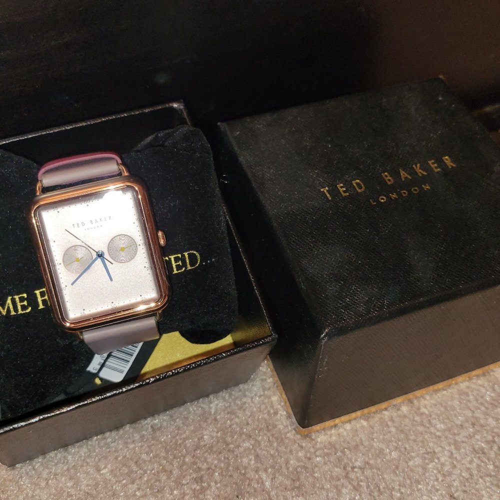 Ted Baker Mens Dress Watch Analog Beige Dial TE50517002 $155- - Picture 3 of 8